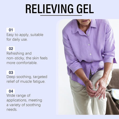 BIJIELAODIAO Soothing Cooling Gel 100g – Fast Absorbing Body Gel for Muscle Pain Relief & Skin Cooling, for Women and Men