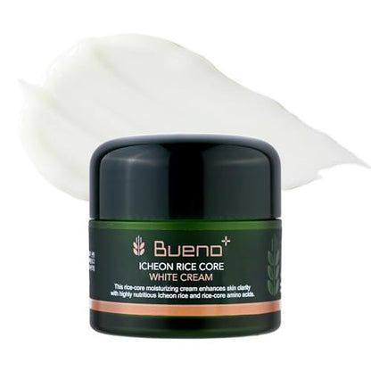 Bueno+ Icheon Rice Core Cream - Hydrating & Soothing Facial Moisturizer with Icheon Rice Amino Acids, Long-Lasting Moisture, Korean Skin Care, 2.82 fl.oz (80g)