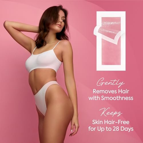 YGCODE Wax Strips for Hair Removal – 60 Counts: 40 Body & 20 Facial Wax Strips for Face, Arms, Legs, Underarms, Ready-to-Use Avelisse