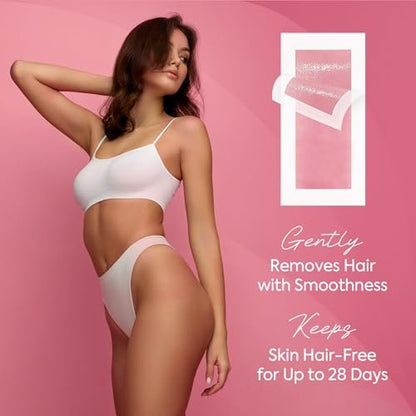 YGCODE Wax Strips for Hair Removal – 60 Counts: 40 Body & 20 Facial Wax Strips for Face, Arms, Legs, Underarms, Ready-to-Use Avelisse