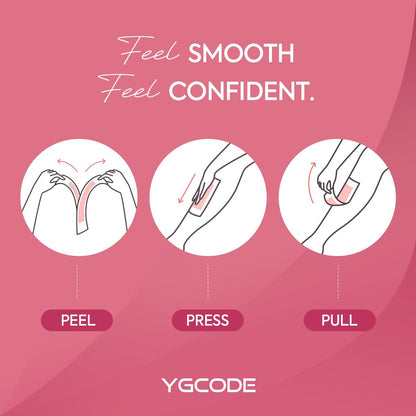 YGCODE Wax Strips for Hair Removal – 60 Counts: 40 Body & 20 Facial Wax Strips for Face, Arms, Legs, Underarms, Ready-to-Use Avelisse