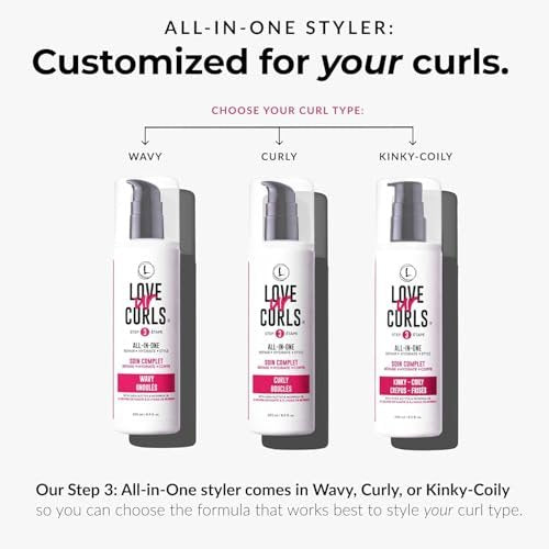 Love Ur Curls® All-in-One Curl Cream Styler & Irish Sea Moss Hair Gel Bundle - Define, Hydrate & Style Curly Hair with Shea Butter, Medium Hold Curl Styling Gel to Reduce Frizz (8.25 Fl Oz, Pack of 2) Avelisse