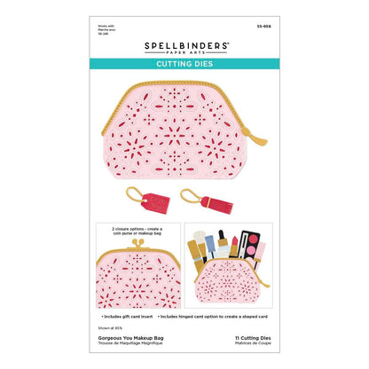 Spellbinders S5-658 Gorgeous You Makeup Bag Etched Dies - The Gorgeous You Collection