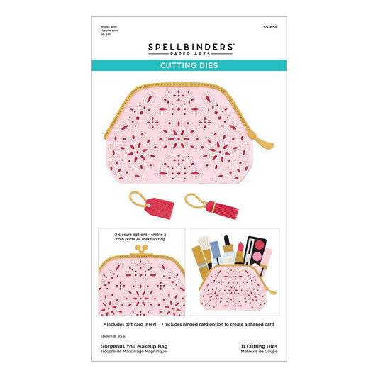 Spellbinders S5-658 Gorgeous You Makeup Bag Etched Dies - The Gorgeous You Collection