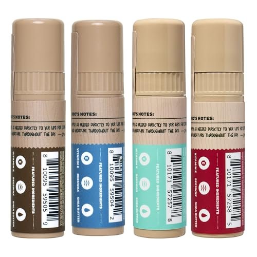 Dr. Squatch Natural Lip Balm for Men – 4-Pack: Original Squatch, Vanilla Bourbon, Coconut Cove, Wild Watermelon – Dry, Chapped Lip Care with Coconut Oil, Shea Butter & Beeswax - görsel 12