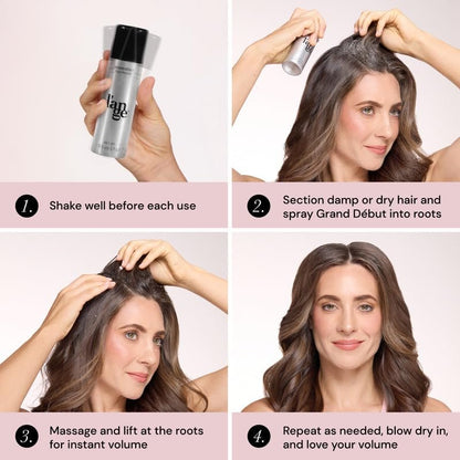 L'ANGE HAIR Grand Début Root Booster Thickening Spray Foam for Fine Hair – Volumizing & Lifting Styling Foam with Strong Hold, Lightweight Formula Avelisse