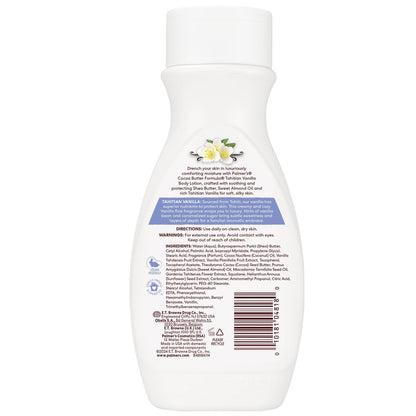 Palmer's Cocoa Butter Formula Tahitian Vanilla Body Lotion, 8.5 oz - Daily Moisturizing Lotion for Dry Skin with Shea Butter & Vitamin E, 48-Hour Deep Moisture
