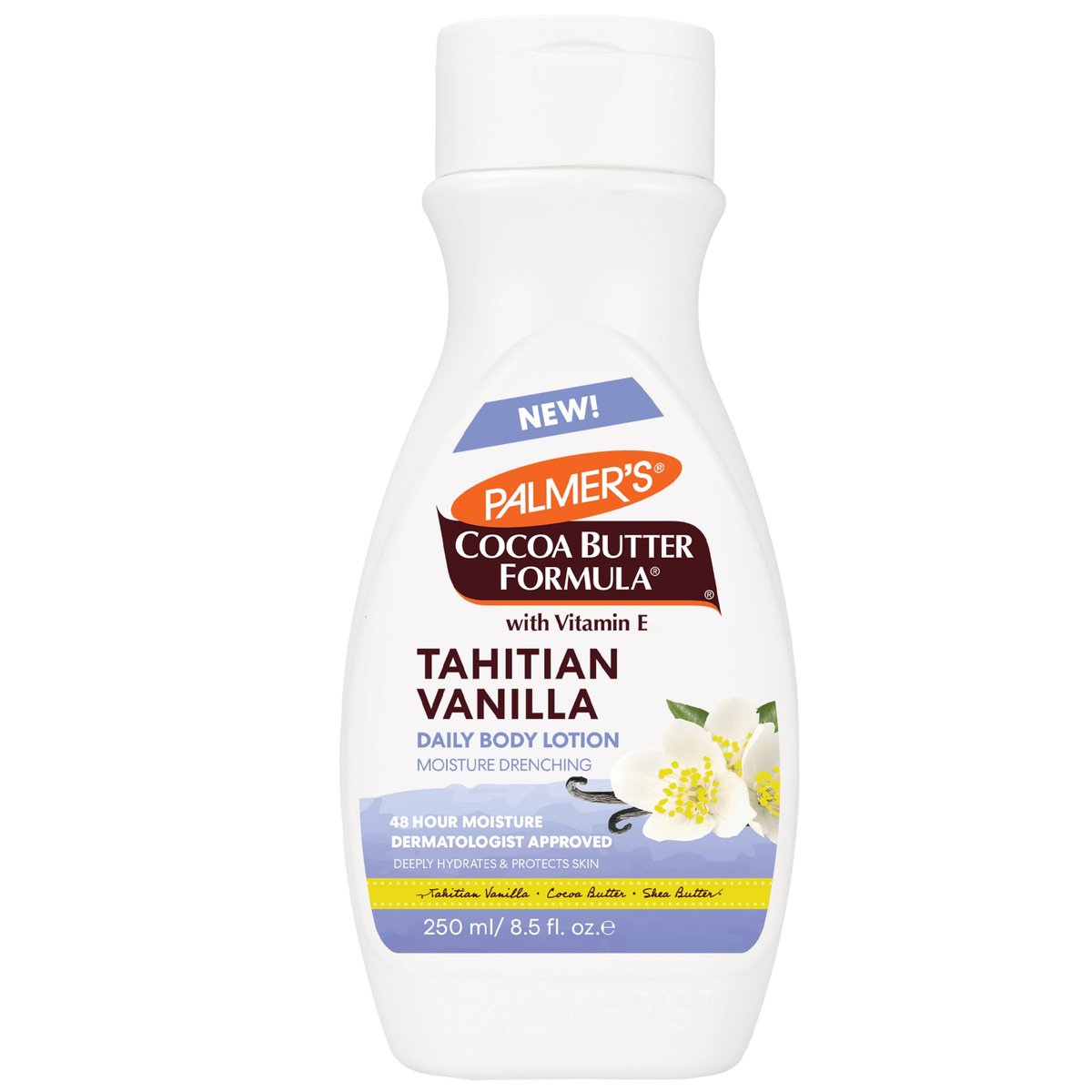 Palmer's Cocoa Butter Formula Tahitian Vanilla Body Lotion, 8.5 oz - Daily Moisturizing Lotion for Dry Skin with Shea Butter & Vitamin E, 48-Hour Deep Moisture - görsel 1