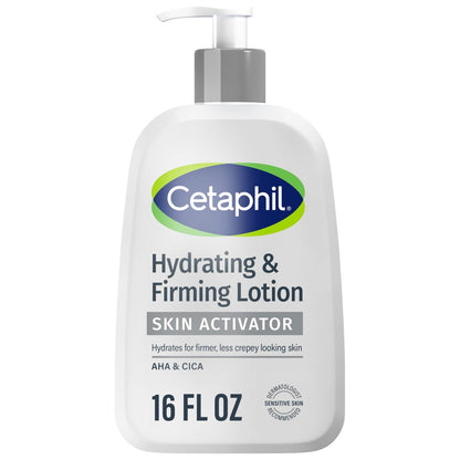 Cetaphil Skin Activator Hydrating & Firming Body Lotion 16oz – Mandelic Acid (AHA) & Centella Asiatica (CICA) Body Moisturizer for Aging Skin Avelisse