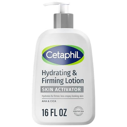 Cetaphil Skin Activator Hydrating & Firming Body Lotion 16oz – Mandelic Acid (AHA) & Centella Asiatica (CICA) Body Moisturizer for Aging Skin Avelisse