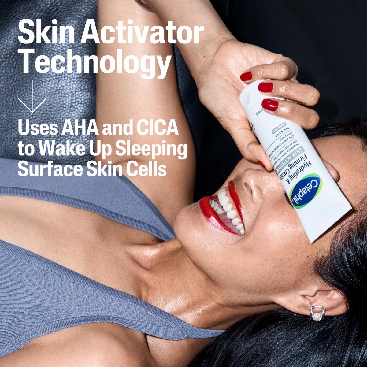 Cetaphil Skin Activator Hydrating & Firming Cream for Face, Neck & Chest 3.4 oz - Mandelic Acid (AHA) and Centella Asiatica (CICA) Anti-Aging Skincare - görsel 17