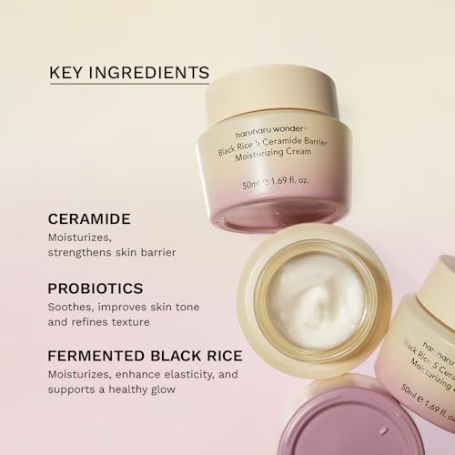 HARUHARU wonder Black Rice 5 Ceramide Barrier Moisturizing Cream – Daily Skin Barrier Care, Long-Lasting Hydration, Soothing & Nourishing, Korean Skincare, 1.69 fl.oz - görsel 8