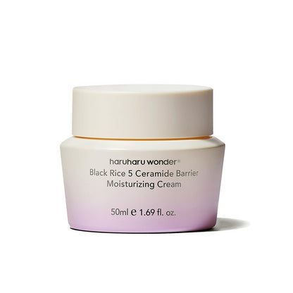 HARUHARU wonder Black Rice 5 Ceramide Barrier Moisturizing Cream – Daily Skin Barrier Care, Long-Lasting Hydration, Soothing & Nourishing, Korean Skincare, 1.69 fl.oz