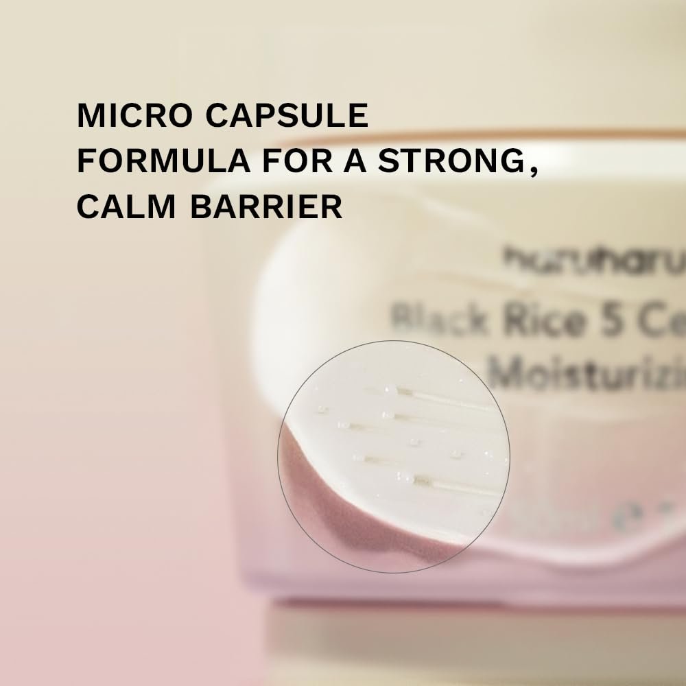 HARUHARU wonder Black Rice 5 Ceramide Barrier Moisturizing Cream – Daily Skin Barrier Care, Long-Lasting Hydration, Soothing & Nourishing, Korean Skincare, 1.69 fl.oz - görsel 13