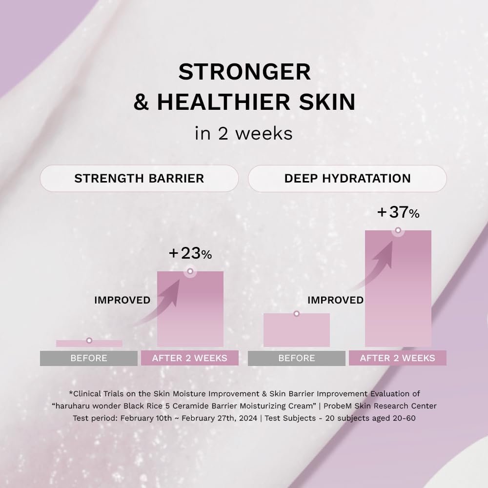 HARUHARU wonder Black Rice 5 Ceramide Barrier Moisturizing Cream – Daily Skin Barrier Care, Long-Lasting Hydration, Soothing & Nourishing, Korean Skincare, 1.69 fl.oz - görsel 9