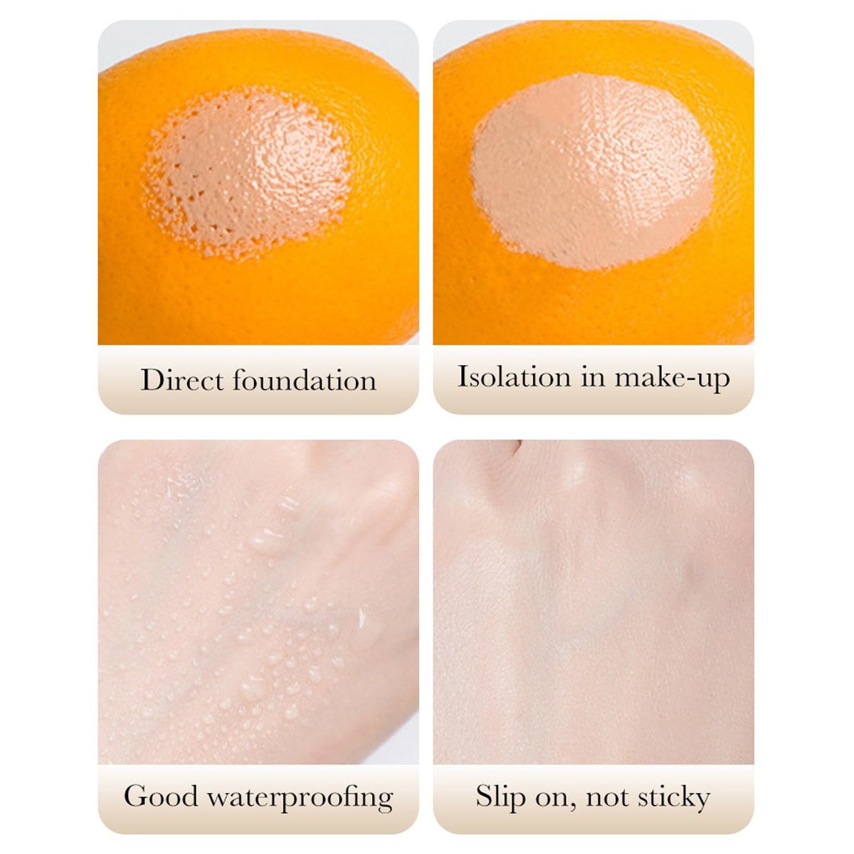 3 In 1 Primer for Face Before Makeup, Sunscreen Isolation Cream Face Tinted Moisturizer, SPF 50, One Step Color Corrector, Makeup Primer Oil Control & Concealer Skin Tone Correcting - görsel 13