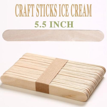 150 Pcs Waxing Sticks for Hair Removal - Borogo 5.5 Inch Premium Splinter-Free Wooden Sticks for Body and Face Waxing