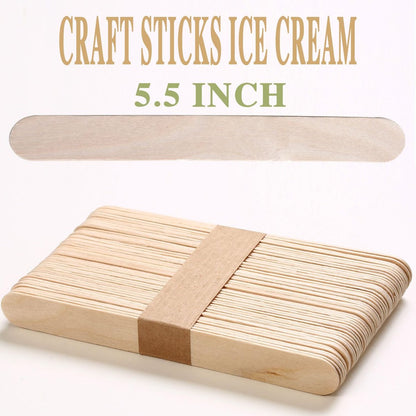 150 Pcs Waxing Sticks for Hair Removal - Borogo 5.5 Inch Premium Splinter-Free Wooden Sticks for Body and Face Waxing