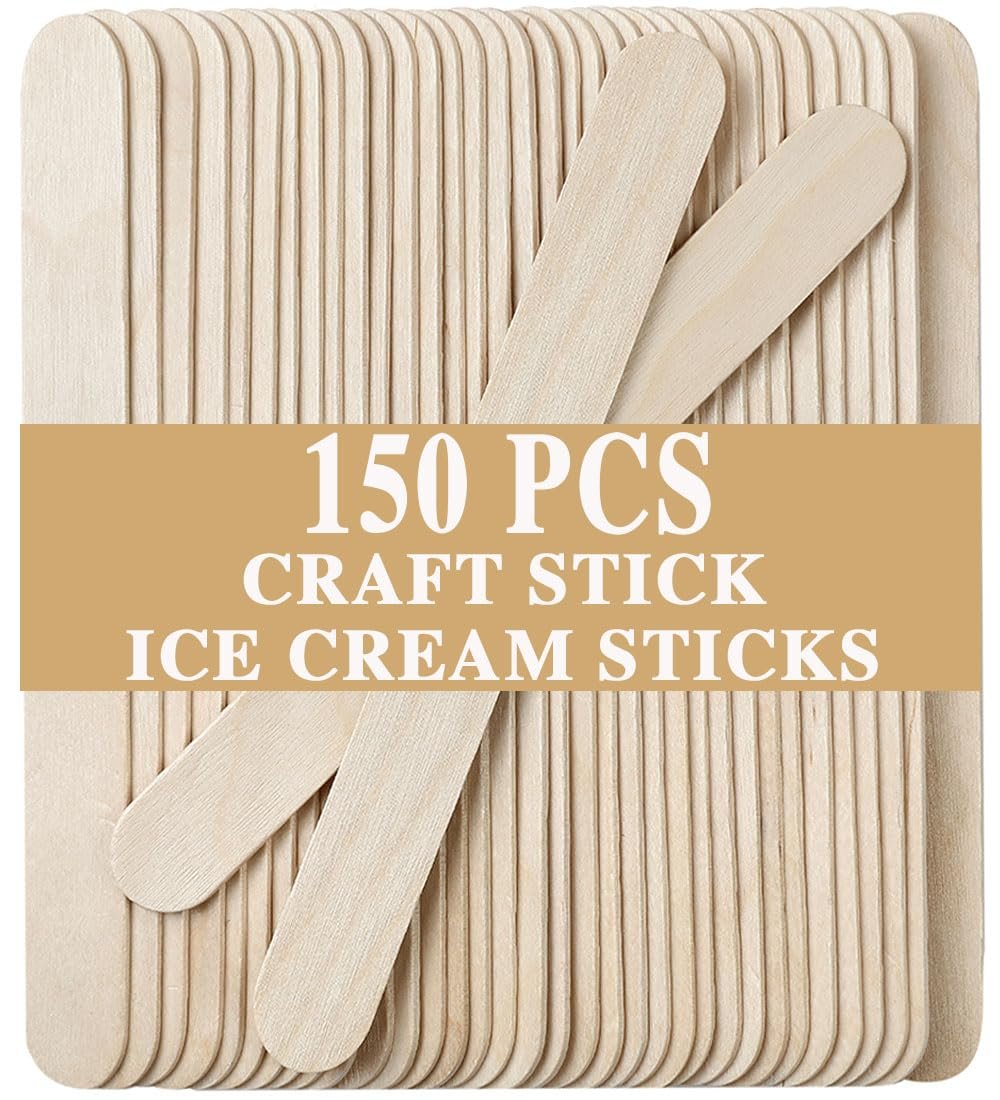 150 Pcs Waxing Sticks for Hair Removal - Borogo 5.5 Inch Premium Splinter-Free Wooden Sticks for Body and Face Waxing - görsel 1