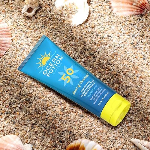 Ocean Potion SPF 50 Sunscreen Body Lotion, Broad Spectrum UVA/UVB Protection with Aloe and Vitamin E, Water-Resistant Non-Greasy Travel Size Sunscreen, 3.4 oz - görsel 16