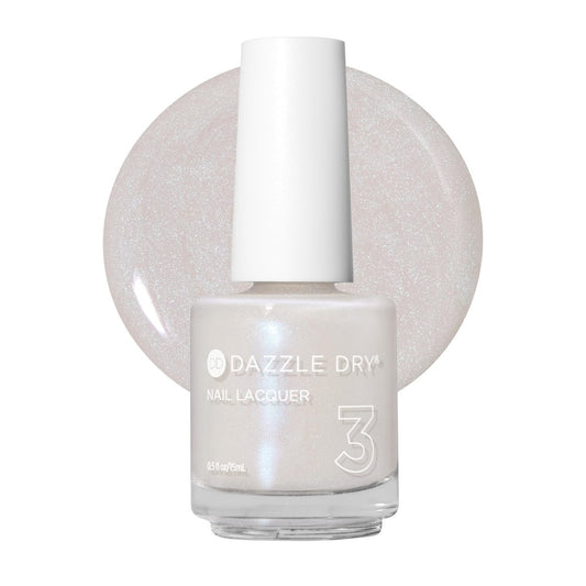 Dazzle Dry Nail Lacquer (Step 3) - Artisan - Off White Iridescent with Blue Flash, Semi-Sheer Shimmer (0.5 fl oz) Avelisse