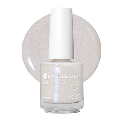 Dazzle Dry Nail Lacquer (Step 3) - Artisan - Off White Iridescent with Blue Flash, Semi-Sheer Shimmer (0.5 fl oz) Avelisse