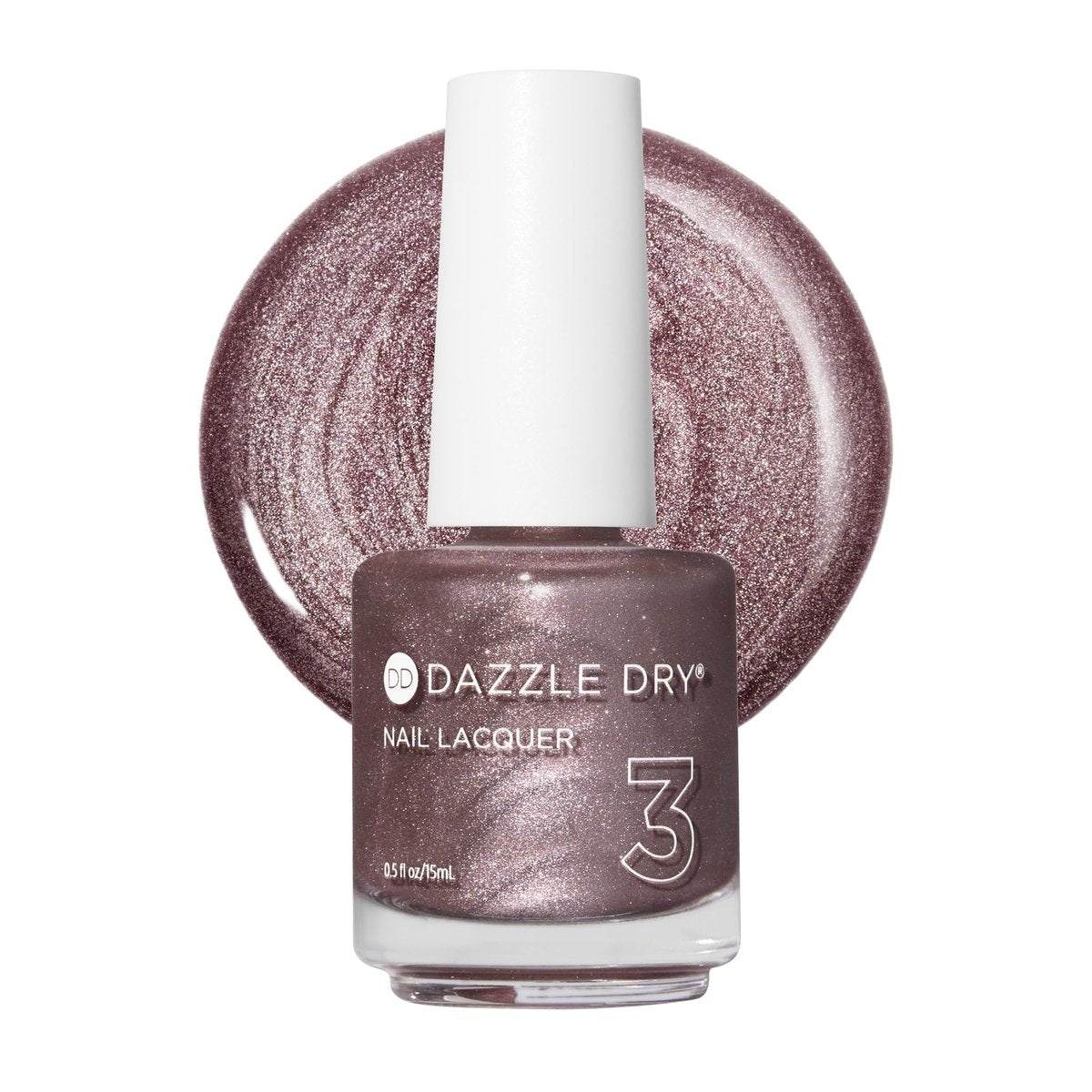 Dazzle Dry Nail Lacquer (Step 3) - Out N' About - Rose Gold Metallic, Full-Coverage, 0.5 fl oz Avelisse