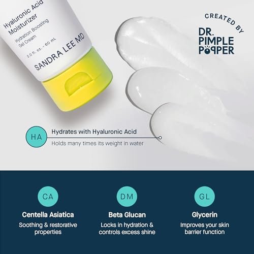 SLMD Hyaluronic Acid Face Moisturizer – Lightweight, Oil-Free Hydration for All Skin Types, 2.0 fl. oz. Avelisse