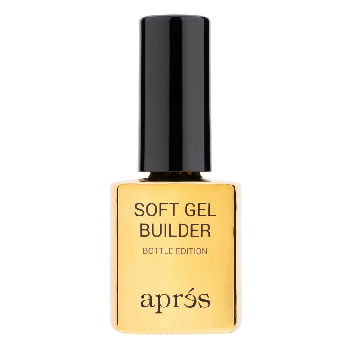 Aprés Soft Gel Builder in a Bottle – Self-Leveling Soak-Off Gel-X Nail Extension Thickening Strengthener (0.5 Fl Oz, Clear) Avelisse
