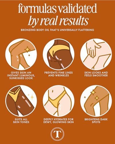 Truly Beauty Sun Drops Bronze Body Glow Oil – Radiant, Hydrating Bronzing Oil with Turmeric & Cocoa Extract, Lightweight Non-Greasy Illuminating Formula for All Skin Tones Avelisse