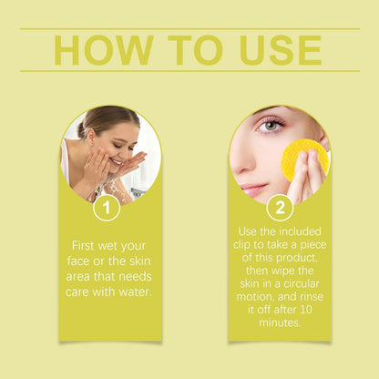 Turmeric Kojic Acid Cleansing Towel 50pcs - Gently Cleanse Pores, Remove Dirt, Oil, and Makeup