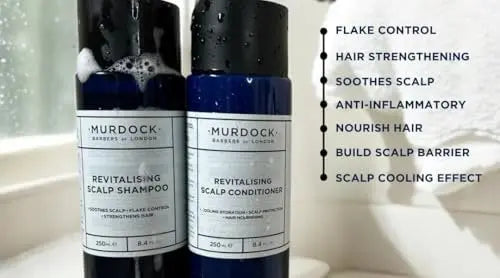 Murdock London Revitalising Scalp Shampoo – Anti-Dandruff & Flake Control, Promotes a Healthy Scalp, Made in England, 250ml Avelisse