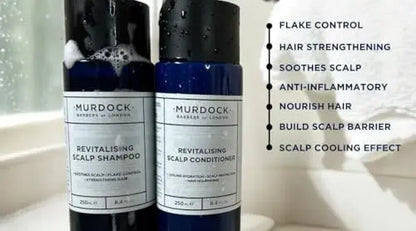 Murdock London Revitalising Scalp Shampoo – Anti-Dandruff & Flake Control, Promotes a Healthy Scalp, Made in England, 250ml Avelisse