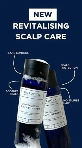 Murdock London Revitalising Scalp Shampoo – Anti-Dandruff & Flake Control, Promotes a Healthy Scalp, Made in England, 250ml Avelisse