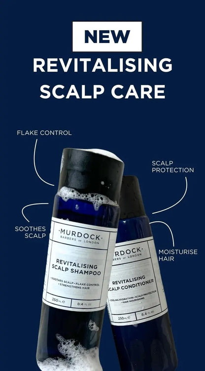 Murdock London Revitalising Scalp Shampoo – Anti-Dandruff & Flake Control, Promotes a Healthy Scalp, Made in England, 250ml Avelisse