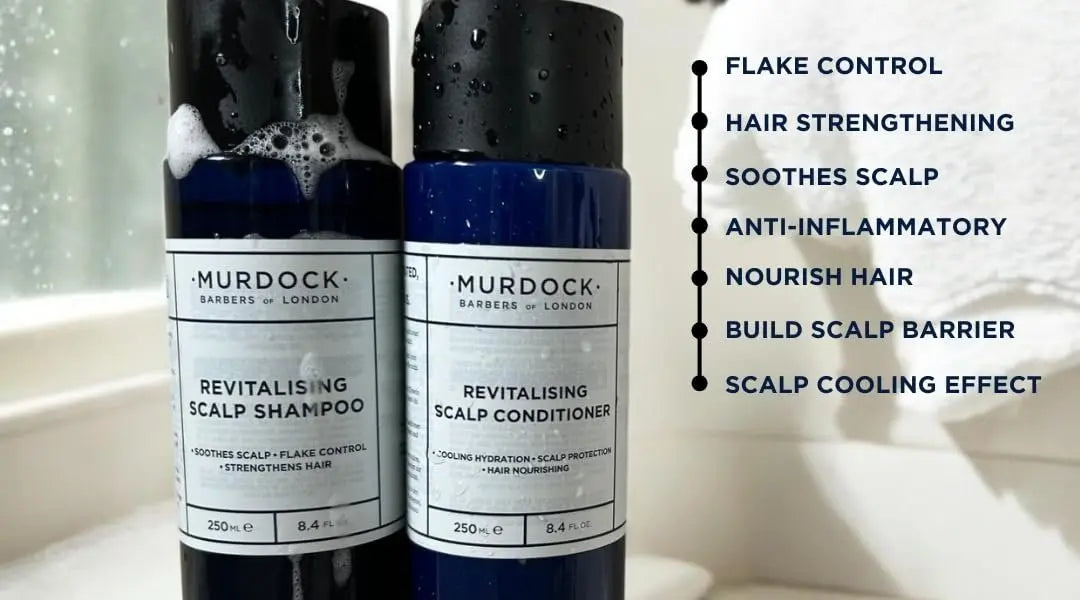 Murdock London Revitalising Scalp Shampoo – Anti-Dandruff & Flake Control, Promotes a Healthy Scalp, Made in England, 250ml Avelisse