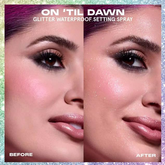 One Size On 'Til Dawn Glitter Waterproof Setting Spray - Limited Edition 2025 (3.4 oz / 143 mL) Avelisse