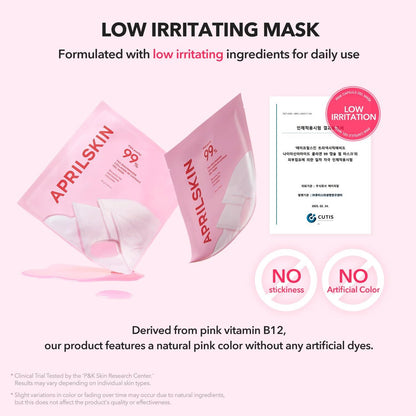 APRILSKIN TXA Pink Capsule Gel Mask - Overnight Face Mask for Glass Glow Skin with 99% High-Purity Tranexamic Acid, Hydrating and Firming, Korean Skincare, 30g x 4ea