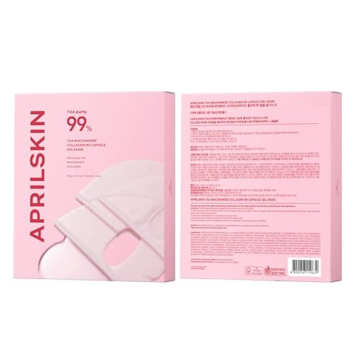 APRILSKIN TXA Pink Capsule Gel Mask - Overnight Face Mask for Glass Glow Skin with 99% High-Purity Tranexamic Acid, Hydrating and Firming, Korean Skincare, 30g x 4ea - görsel 17