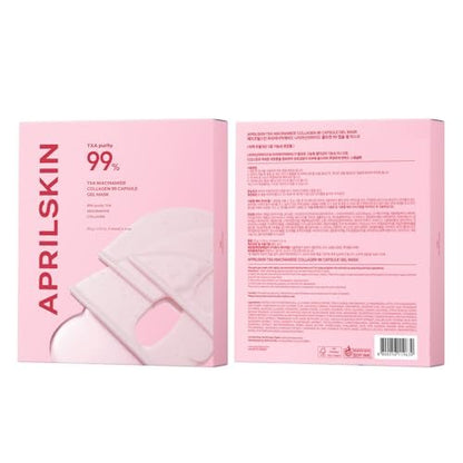 APRILSKIN TXA Pink Capsule Gel Mask - Overnight Face Mask for Glass Glow Skin with 99% High-Purity Tranexamic Acid, Hydrating and Firming, Korean Skincare, 30g x 4ea