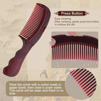 TEAWOO Patented Anti Dandruff Comb & Stainless Steel Fine Tooth Comb Kit – Dandruff Remover & Scalp Detox Brush for Build Up