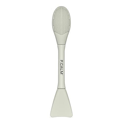 P.CALM Dual Pore Cleansing Brush for Blackheads Removal & Face Scrubber - Gentle Silicone Exfoliation & Deep Pore Cleaning Massager (Pale Green) - görsel 2