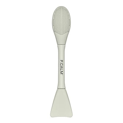 P.CALM Dual Pore Cleansing Brush for Blackheads Removal & Face Scrubber - Gentle Silicone Exfoliation & Deep Pore Cleaning Massager (Pale Green)