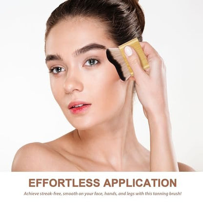 2 in 1 Tanning Mitts & Brush Set – EVYTTA Self Tanner Applicator Kit for Flawless Sunless Tanning on Face & Body