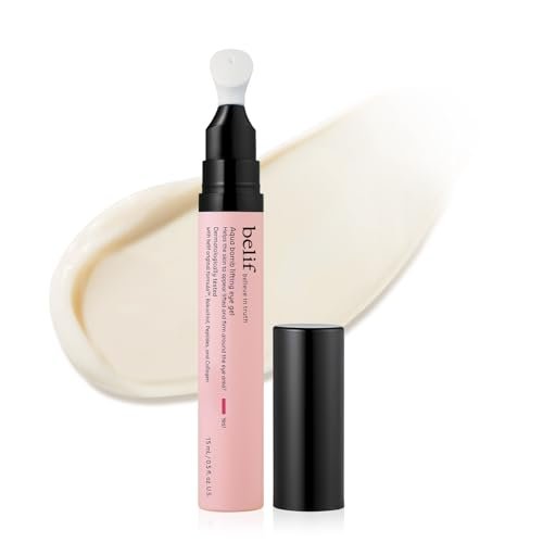belif Retinol Firming Eye Serum – Aqua Bomb Lifting Eye Gel with Collagen & Bakuchiol for Puffiness, Fine Lines & Wrinkles, Peptide & Hyaluronic Acid, Korean Skin Care Avelisse