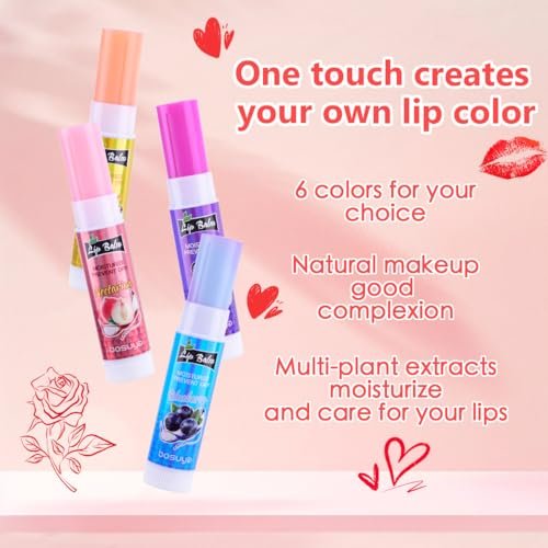 Fruit Flavor Lip Balm 6-Pack – Natural All-Day Moisturizer with Vitamin E & Coconut Oil for Chapped Lips - görsel 4