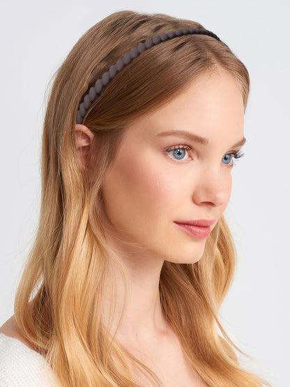 Non-Slip Headbands with Teeth for Women - Plastic Comb Headband, Hairbands for Girls, 4-Pack Neutral