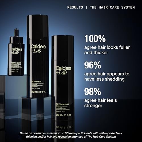 Caldera + Lab The Shampoo | Men’s Sulfate-Free Daily Cleanser for Healthy Hair, Dermatologically Tested - 8.1 fl oz Avelisse
