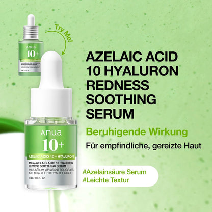 Anua Serum Discovery Trio - Mini Face Serum Travel Size Kit with Hyaluronic Acid, Niacinamide & Azelaic Acid, Hydrating Soothing Gift Set for Women, Korean Skincare Set - 10ml/0.33fl.oz × 3EA