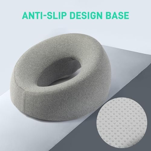 DabaTag Face Down Pillow Massage Headrest for Bed - Comfort Face Pillow for Stomach Sleeping, Face Cradle, Post-Surgery Recovery (Gray) - görsel 13
